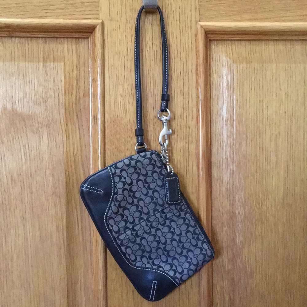 Coach Black Wristlet